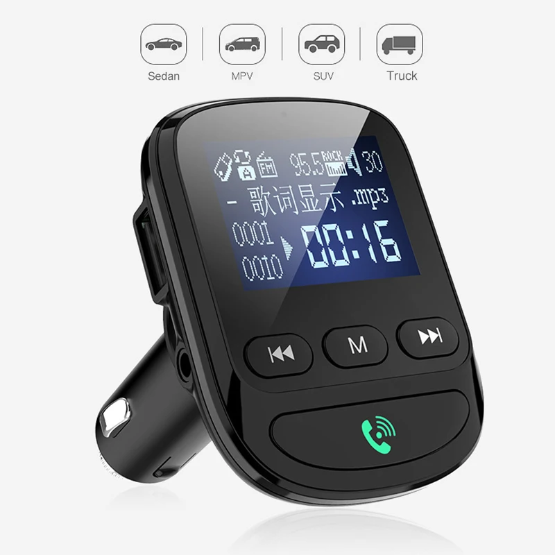 

Car Charger Player Bluetooth FM Transmitter Radio MP3 USB Wireless Handsfree Kit PUO88