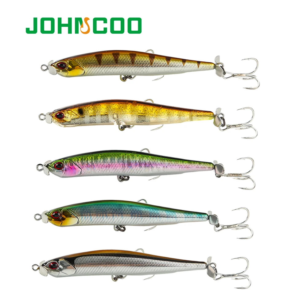 Тонущий Приманка для рыбалки карандаш 90 мм 15 г лазерный Гольян 3D глаза