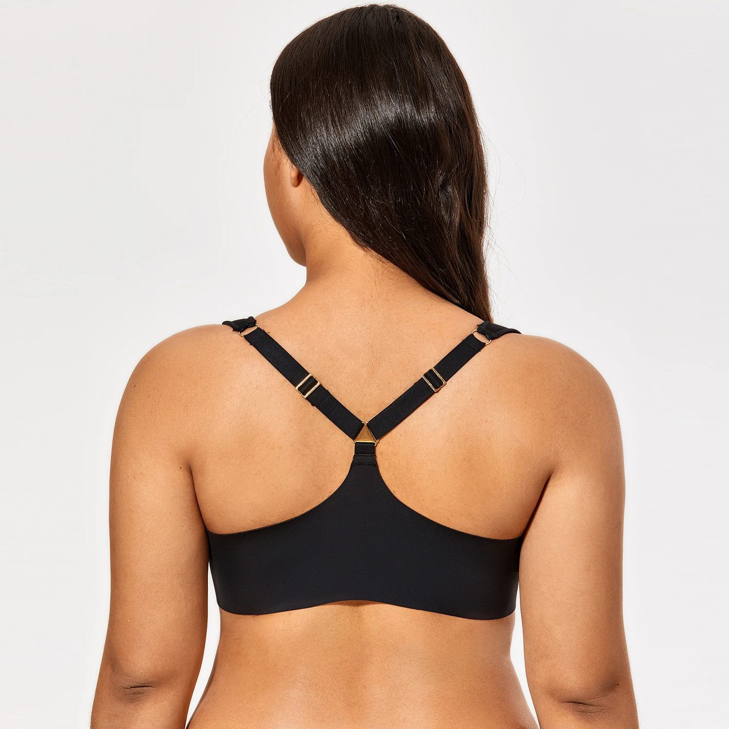 Delimira Women's Full Coverage Racerback Underwire Light Padded Front Closure Bra