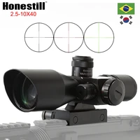 2 5 10x40 riflescope spotting laser red dot sight illuminated optical collimator light scope for tactical rifle hunting