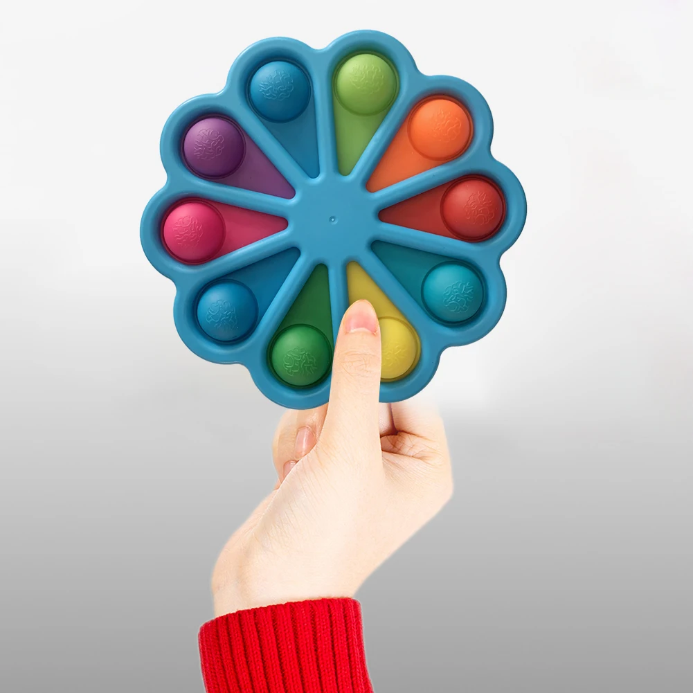 Juguete sencillo con hoyuelos para ni&ntilde;os y adultos, juguete para aliviar el estr&eacute;s, para las manos, Educativo Para edades tempranas, para Autismo-3