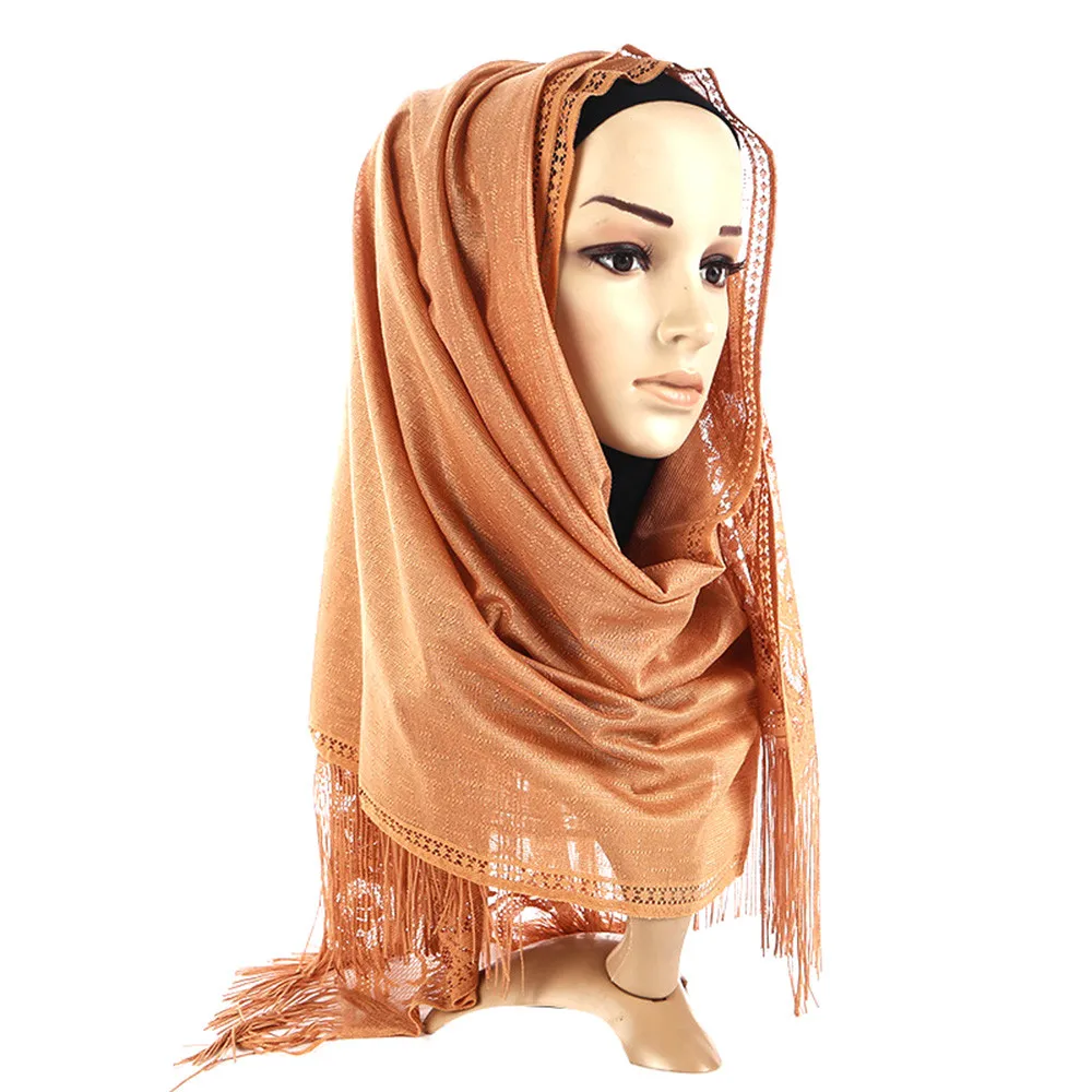 Женская модная хлопковая Парижская шаль с бахромой мягкий пляжный