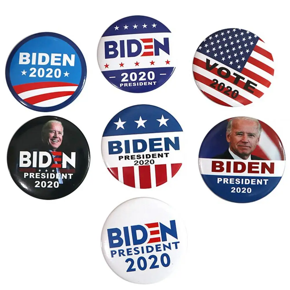 Новая брошь Biden 2020 булавка для воротника Joe Bernie Sanders Значки президента сторонников
