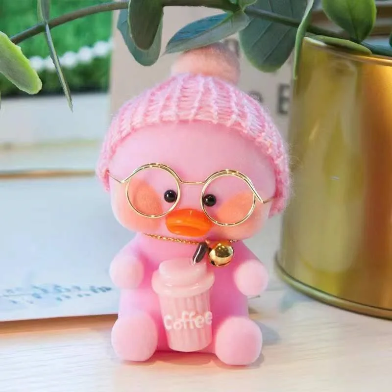 

Duck doll keychain ins little yellow plush hand-made cartoon pendant gift