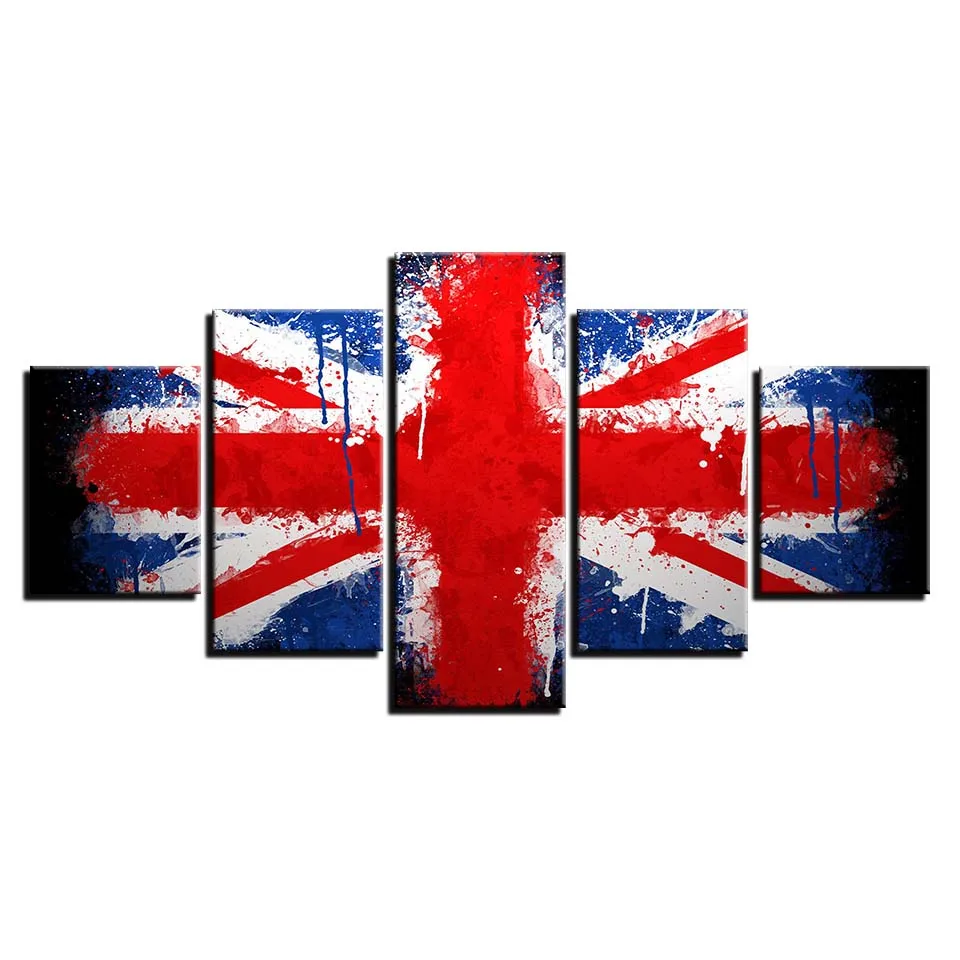 

UK Home decor Poster Print Canvas Painting Picture Home Decor Modern 5 Pieces Pictures Wall Art for Living Room Britain