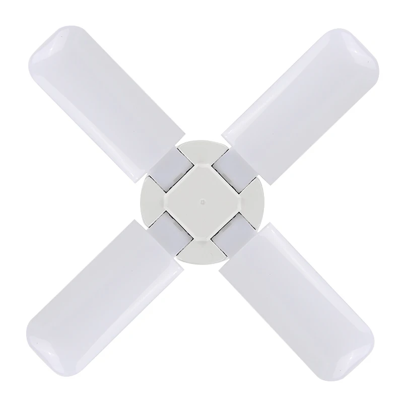 

E27 Folding LED Garage Light Three Four Leaf Household Multifunctional Indoor Waterproof Energy Saving Lamp Industrial Lighting