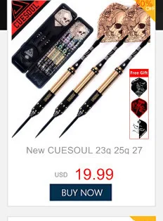 CUESOUL 3 шт./компл. 15,5 см 27g профессиональная портативная рация 95% Вольфрам Сталь Дартс с коробка приятного вида