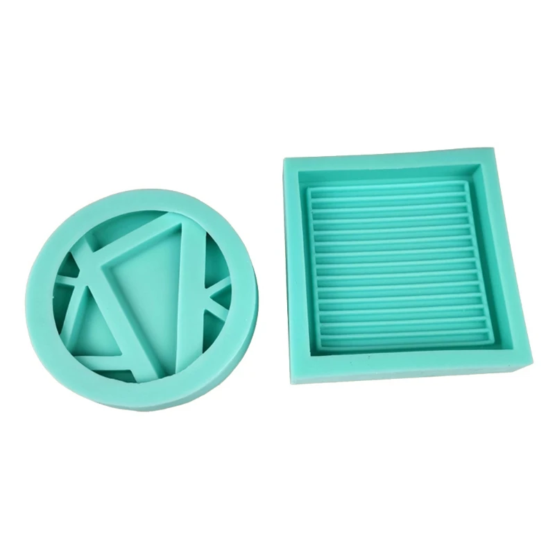 

Square Coaster Silicone Molds Round Phone Holder Mold Resin Casting Molds Tools