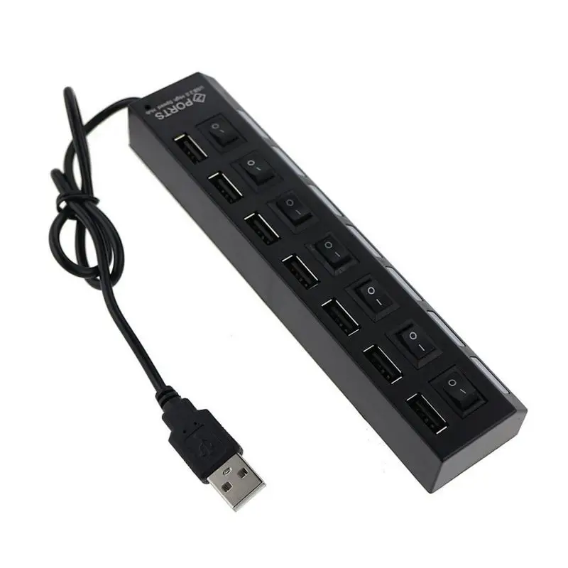 7 портовый переключатель USB 2 0 сетевые концентраторы и безприводная Удобная