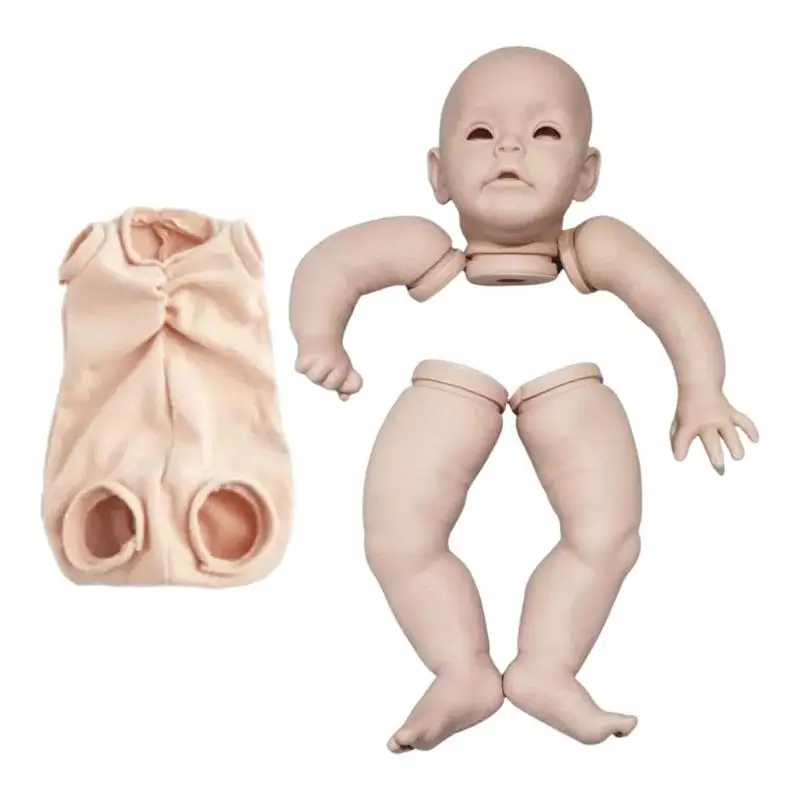 

With Cloth Body Doll 22 Inches Limited Vinyl Doll Kit Special Soft Gift DIY Toys Lifelike Christmas New Design Face Q1W4