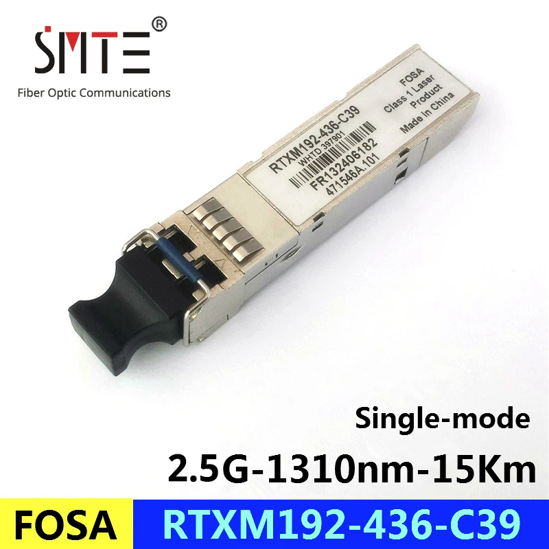FOSA RTXM192 436 C39 2 5G 1310nm 15Km WHTD 397901 FR132406182 471546A.101 Одномодовый Оптический Трансивер