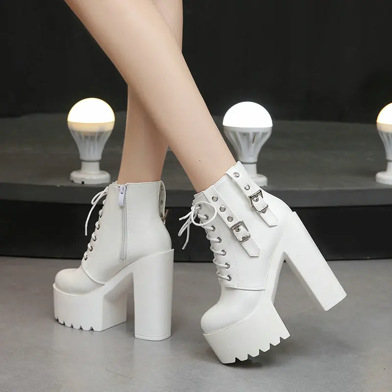 Зимние женские ботильоны Повседневные зимние ботинки с высоким берцем Ботинки