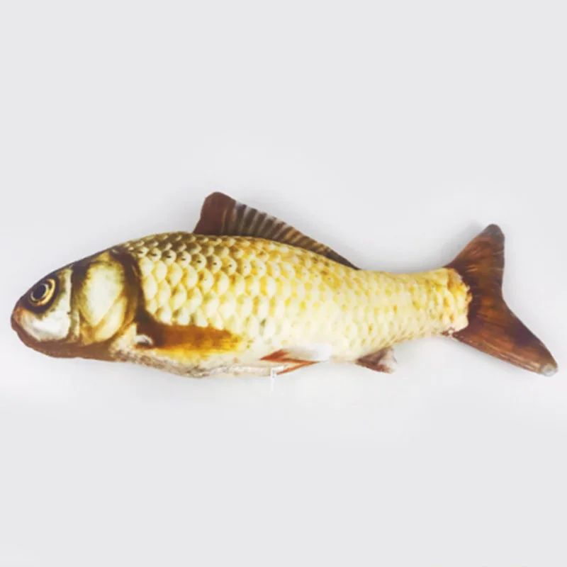 Искусственная рыба Реалистичная плюшевая игрушка имитация кошачьей мяты мягкий