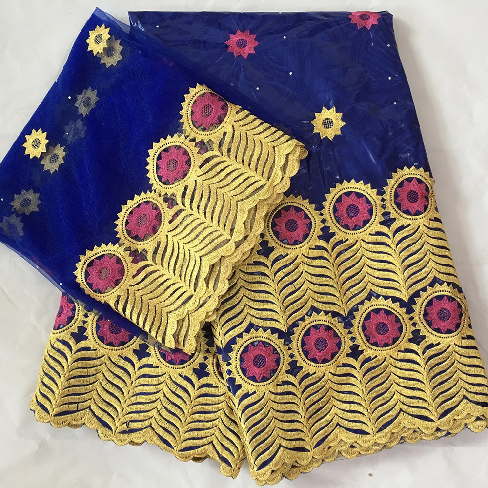 Новое поступление базин богатый 5 цветов африканская кружевная ткань тюль