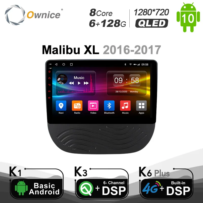 6G + 128G Ownice 8 Core Android 10,0 автомобильный DVD видео плеер для CHEVROLET Malibu XL 2016 2017 4 аппарат не привязан к оператору сотовой связи DSP 1280*720 BT 5,0 SPDIF