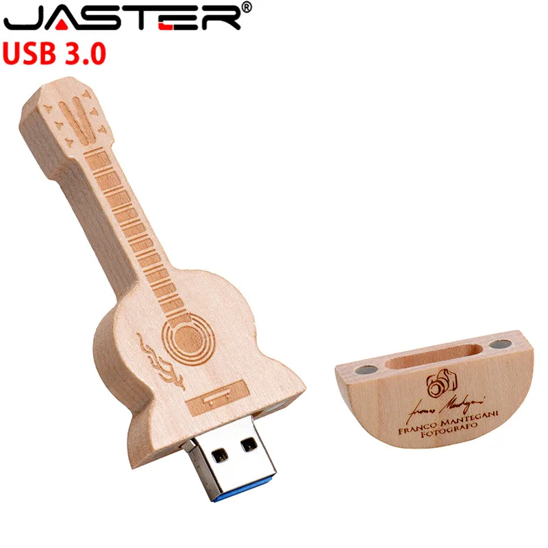 JASTER (1 PCS free LOGO) wooden guitar violin music usb flash drive hearts pendrive 4GB 16GB 32GB 64GB 128GB customer LOGO | Компьютеры и