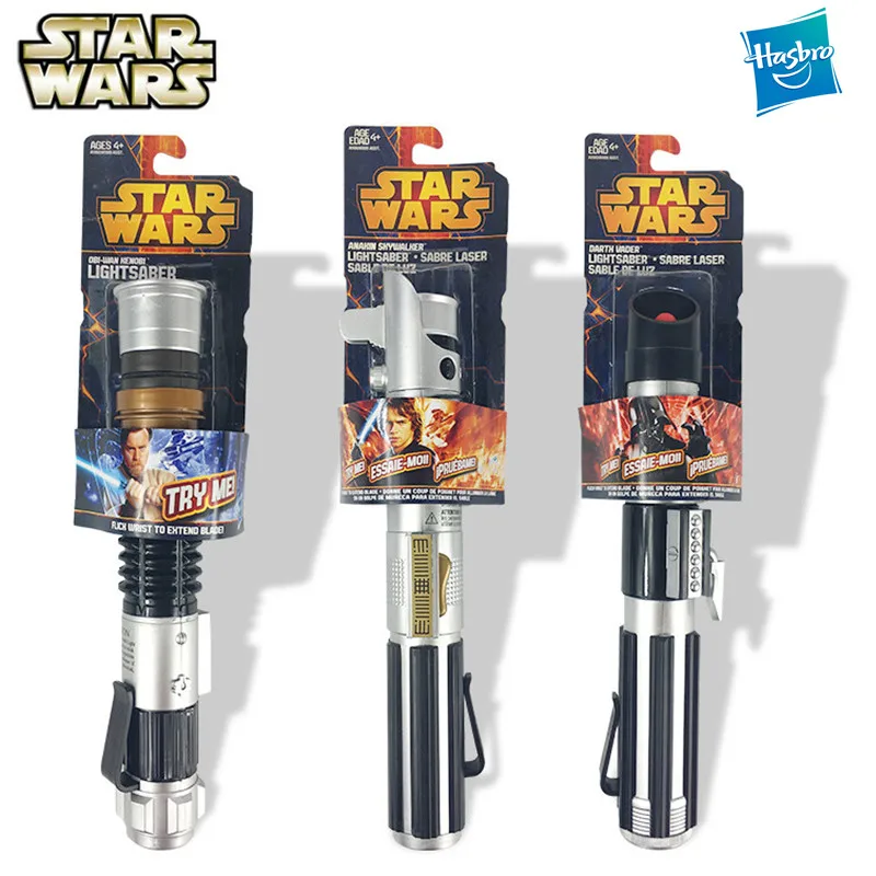 

Hasbro Star Wars Force Awakening retractable Lightsaber Darth Vader Anakin collection No lights Children Toys Laser Sword