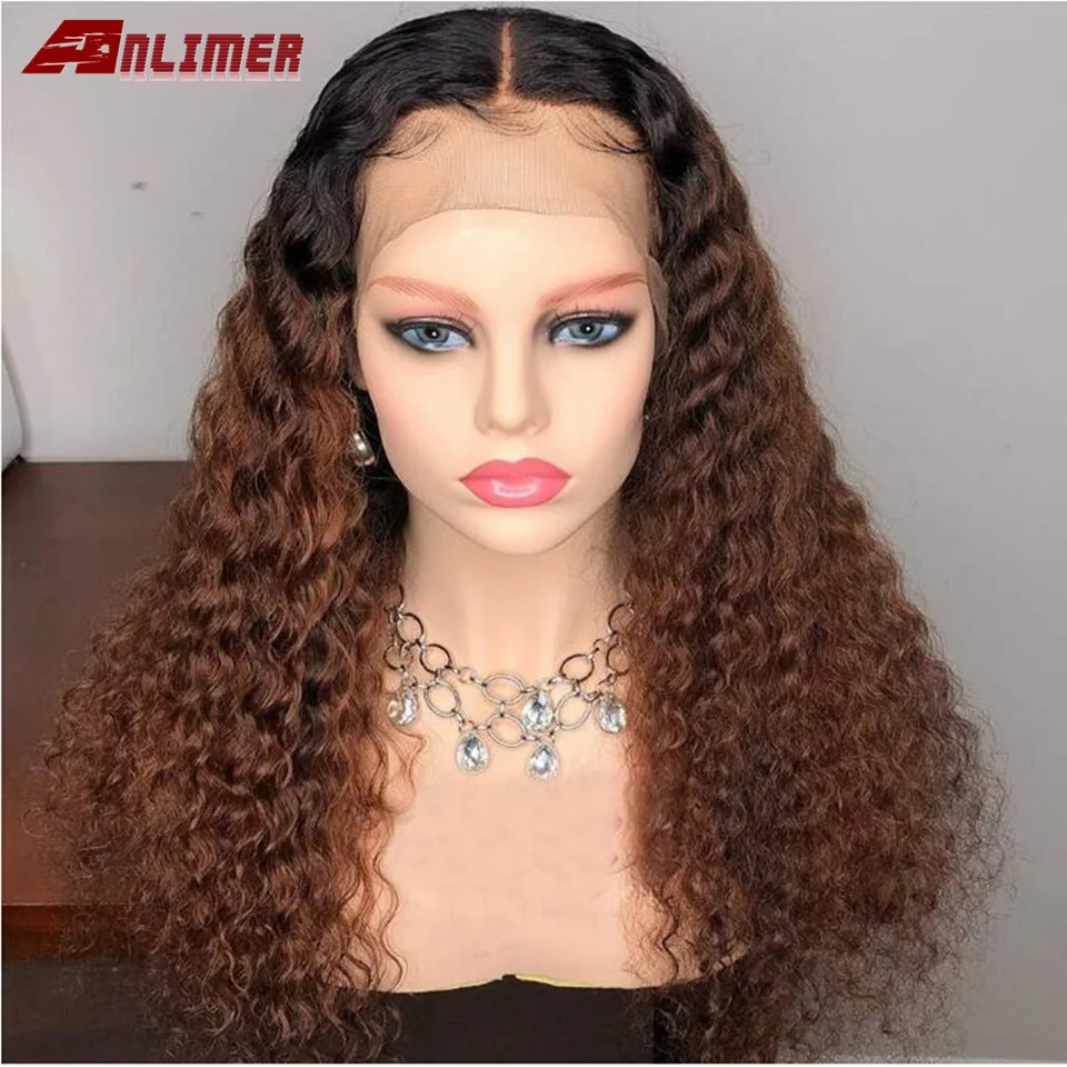 13x6 Синтетические волосы на кружеве парик перуанские кудрявые натуральные