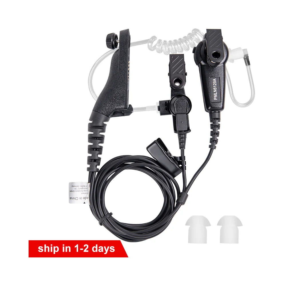 PMLN6129A 2 Wire Earpiece IMPRES Surveillance Earpiece for Motorola APX 2000, APX 4000, DP3400, DP3401, DP3600 Two Way Radio