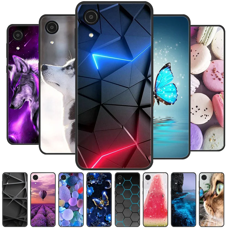 

For Samsung Galaxy A03 Core Case Silicone Soft Phone Case For Samsung A03 Core A032F A03Core Back Cover A 03 Core black TPU case