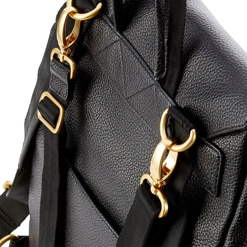 

J60D Women Leather Backpack Diaper Bag Purse Mummy Nursing Rucksack School Shoulder Bags