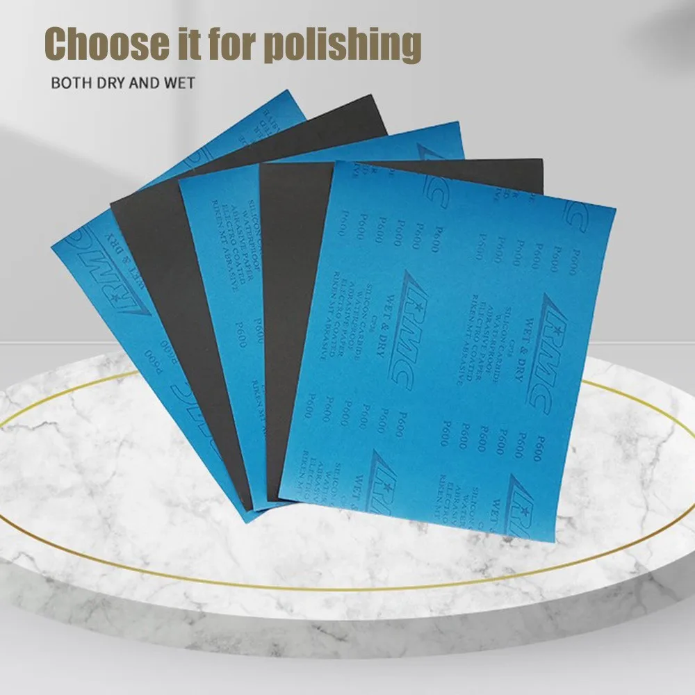 

1PC Wet Dry Sandpaper Water Resistant 1000 to 7000 Grit Abrasive Sanding Paper for Wood Metal Furniture Automotive Polishing