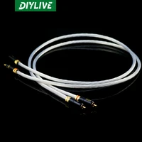 dutch sterling silver 5nocc fever speaker cd player audio cable hifi dual rca speaker power amplifier signal cable