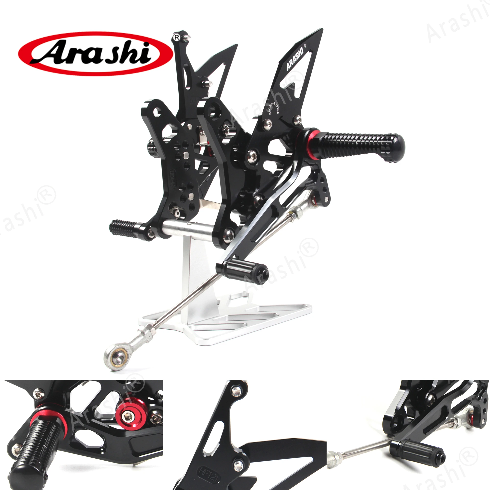 Комплект для ног Arashi CNC Rider SUZUKI SV650 SV650S 2016 2017 2018 2019 2021 Регулируемые подножки SV 650