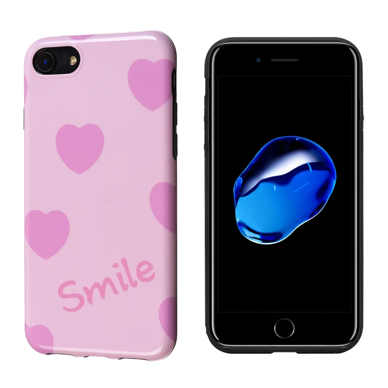 Роскошный глянцевый мягкий силиконовый чехол IMD для Apple iPhone 7 8 Plus X 10 XS Max XR 6S 6 милый