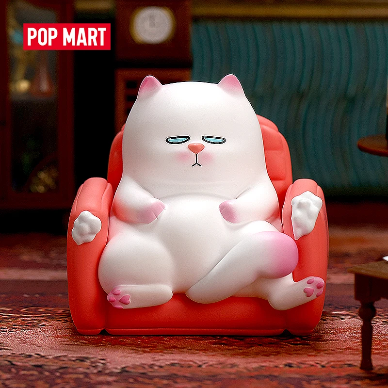 POPMART VIVI кошка лениво Сидящая S1 глухая коробка Кукла бинарная фигурка подарок на