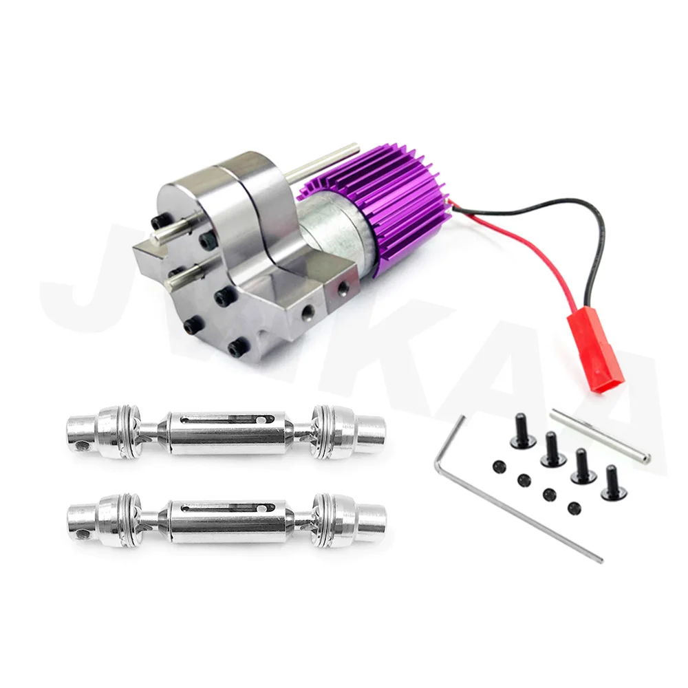 Caja de cambios de Metal 370, Motor de cepillo con eje de transmisi&oacute;n para WPL C14 C24 B24 B36 MN D90 MN99S RC, actualizaci&oacute;n de coche, accesorios-3