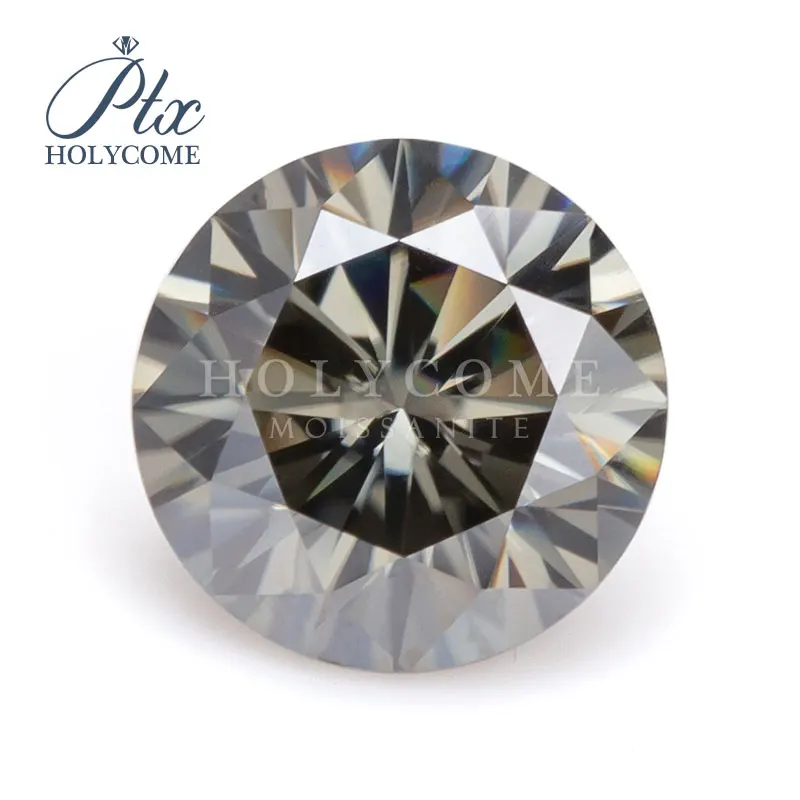 Серьги гвоздики с муассанитом 6 мм по заводской цене|Стразы и драгоценные камни