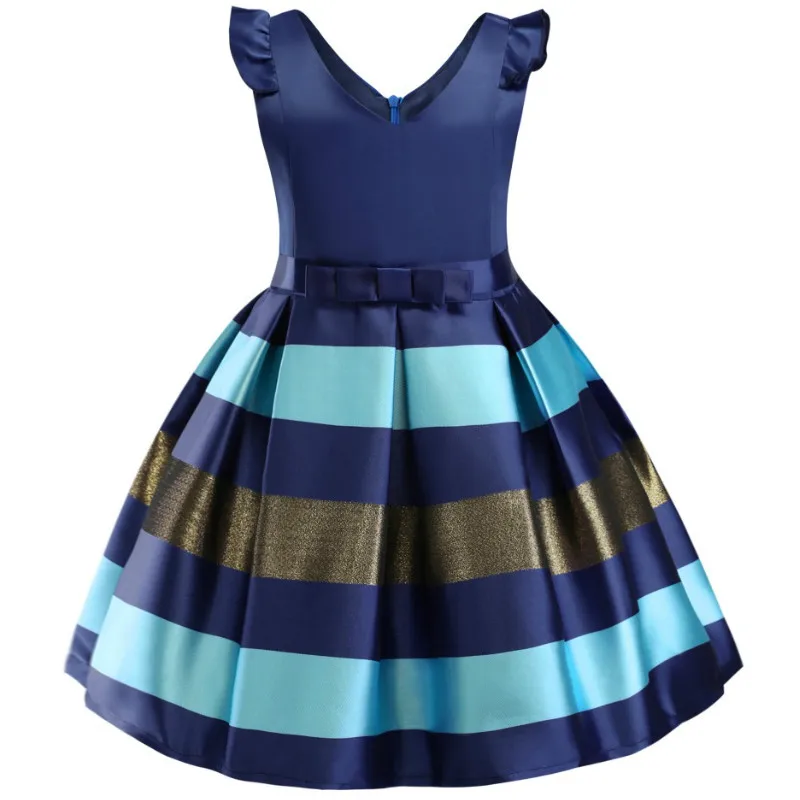 Детское платье в полоску с цветами|Цветочные платья для девочек| |