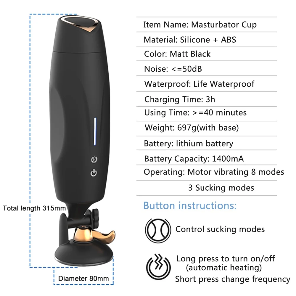 Нагревательный мужской мастурбатор чашка 8 режимов Вагина настоящая киска