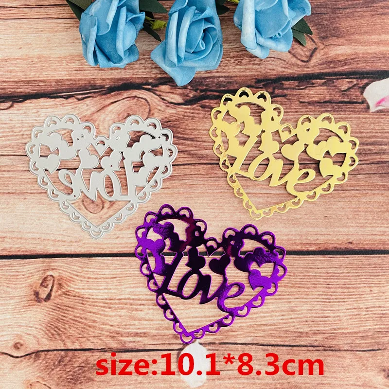 День Святого Валентина сердце любовь украшение штамп для резки металла сделай