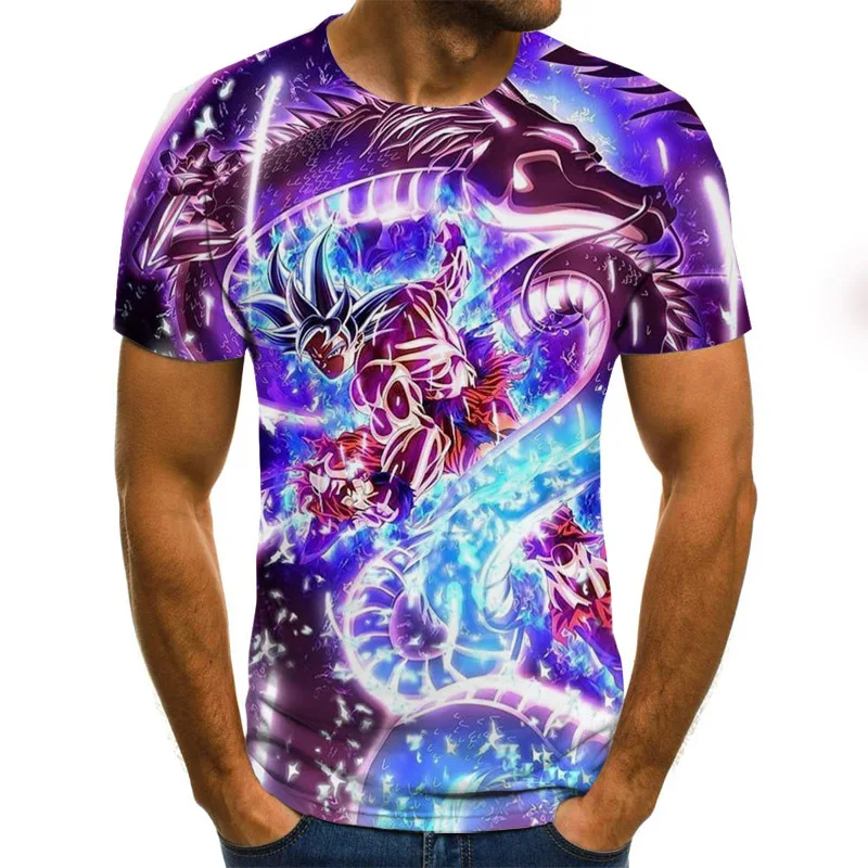 

Summer boutique T-shirt 3D high-definition printing color pattern men's Harajuku T-shirt children's fashion casual short sleeve