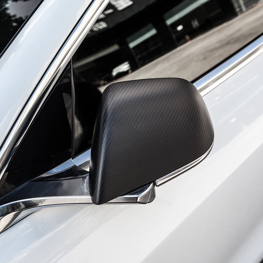 Чехол для автомобильного зеркала TEY 2 шт./компл. из углеродного волокна 2020 Tesla Model3