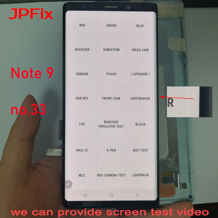 JPFix Super AMOLED для Samsung Galaxy Note 9 N960 N960FD дефектный ЖК экран в сборе дигитайзер с