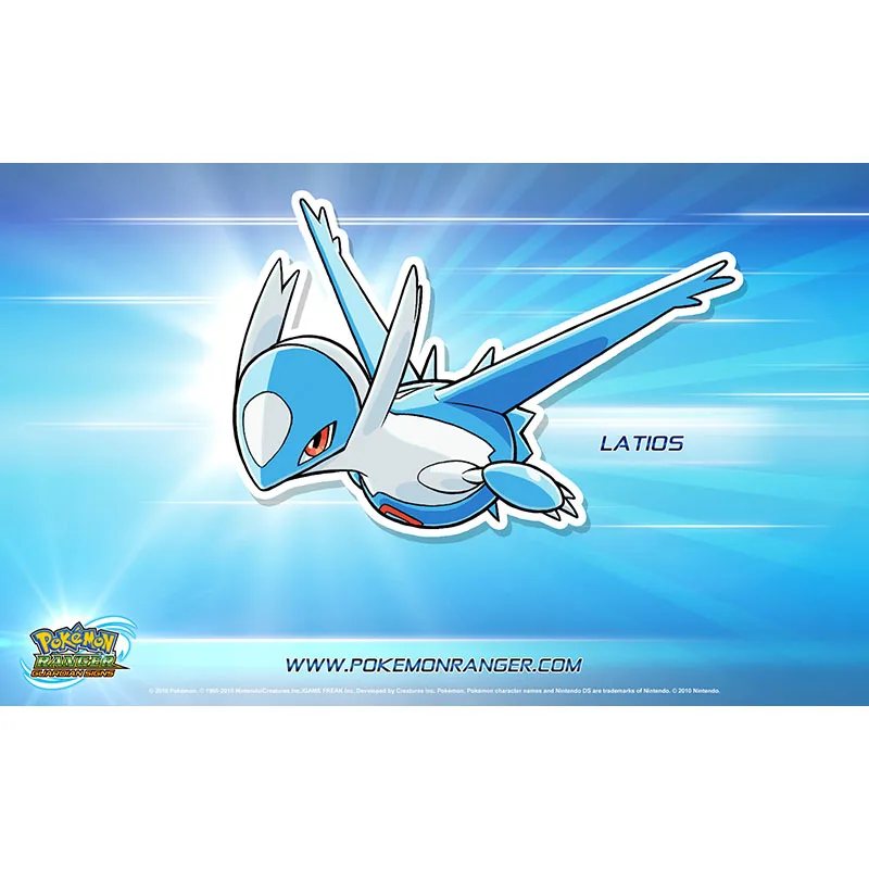Takara Tomy Pokemon Ranger Guardian Signs Latios Playmat резиновый коврик настольная карточная игра