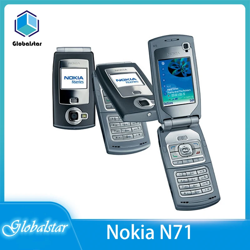 Nokia N71 Восстановленный-Оригинальный разблокированный Flip 2 4 &quotGSM 2G/3G Symbian OS
