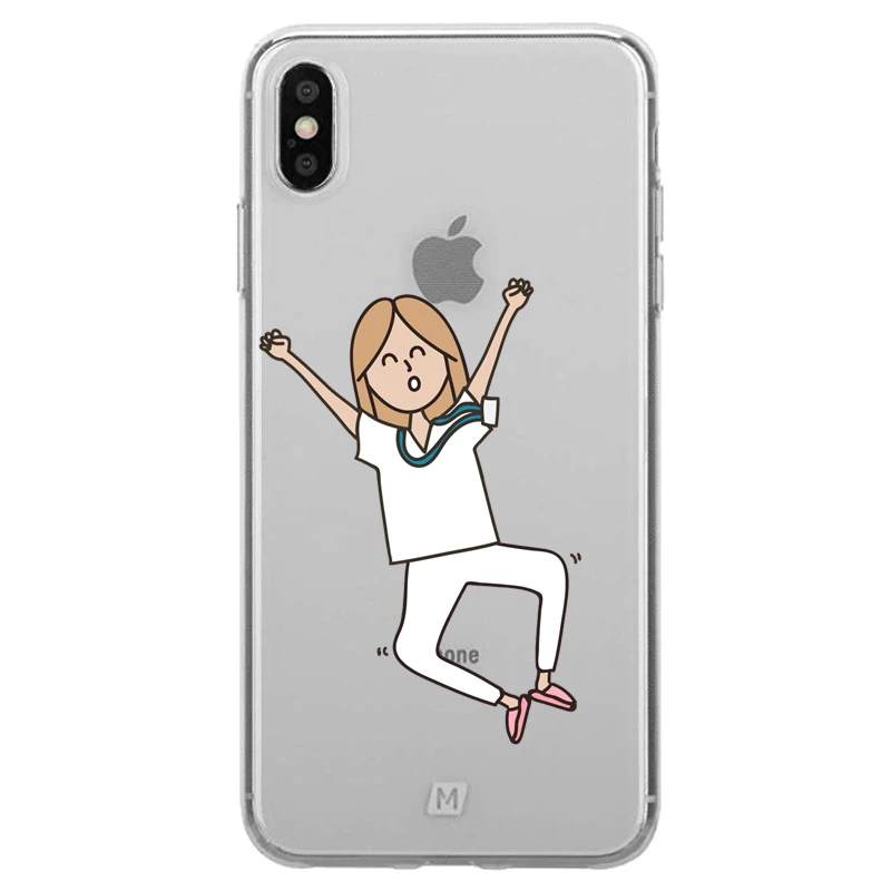 TPU Мягкий силиконовый чехол из ТПУ для iPhone X10 XR XS MAX 7 8 8Plus 5s SE 6 6S 6Plus - Цвет: TPU