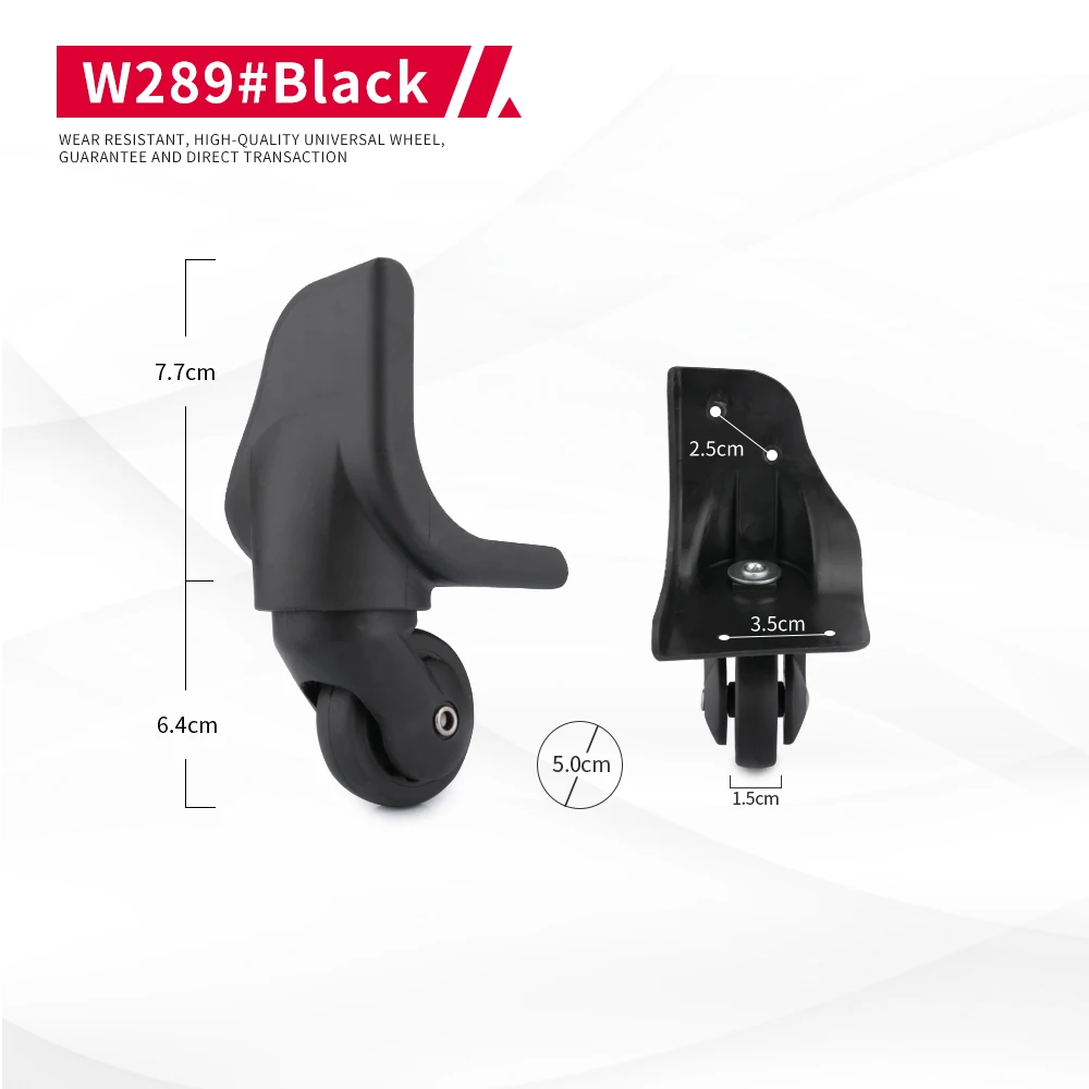 DILONG W289 Travel Trolley Case Luggage Wheel Fitting Universal Wheel Password Box Replacement High-quality Mute Rollers