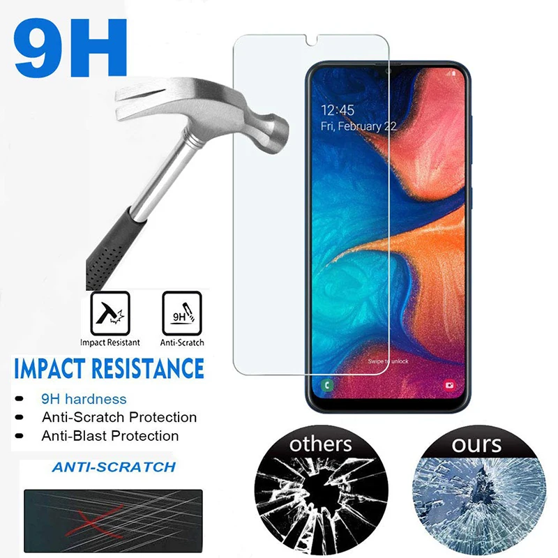 С уровнем твердости 9H закаленное Стекло для samsung Galaxy A10 A20 A20e A30 A40 A50 A60 A70 A80 M10 M20 M30 Стекло защитная пленка Экран протектор