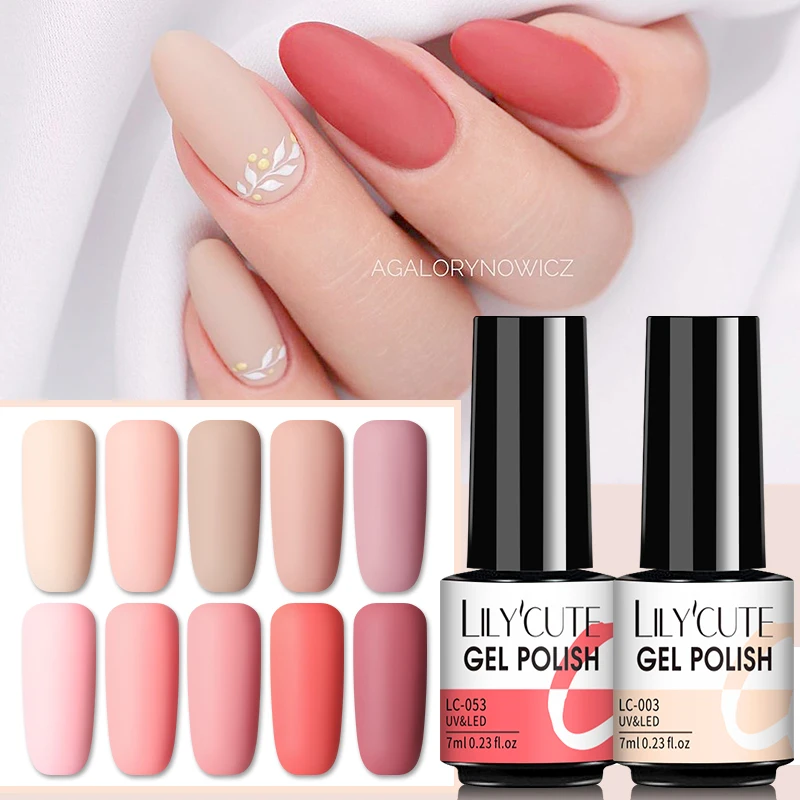 LILYCUTE 7 мл УФ-гель для ногтей осенне-зимний цвет полуперманентный Матовый верхний