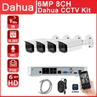 Комплект видеонаблюдения Dahua, POE, NVR, 4K, 8 Мп, NVR4108-8P-4KS2 IP-камера, IPC-HFW4631H-ZSA, 8 каналов, обнаружение движения, приложение, встроенный микрофон P2P ZOOM