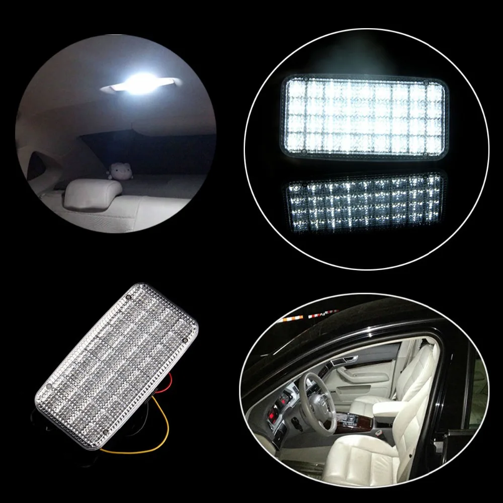 

POSSBAY 5 Pieces White 36smd Car Truck Indoor Roof Dome Ceiling Interior LED Light Lamp 12V Universal