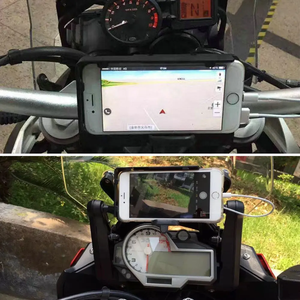 

FOR BMW R1200GS R1200LC R1200ADV R1250GS R1250ADV S1000XR R1200RS Mobile Phone Navigation Bracket USB Charging Support Mount