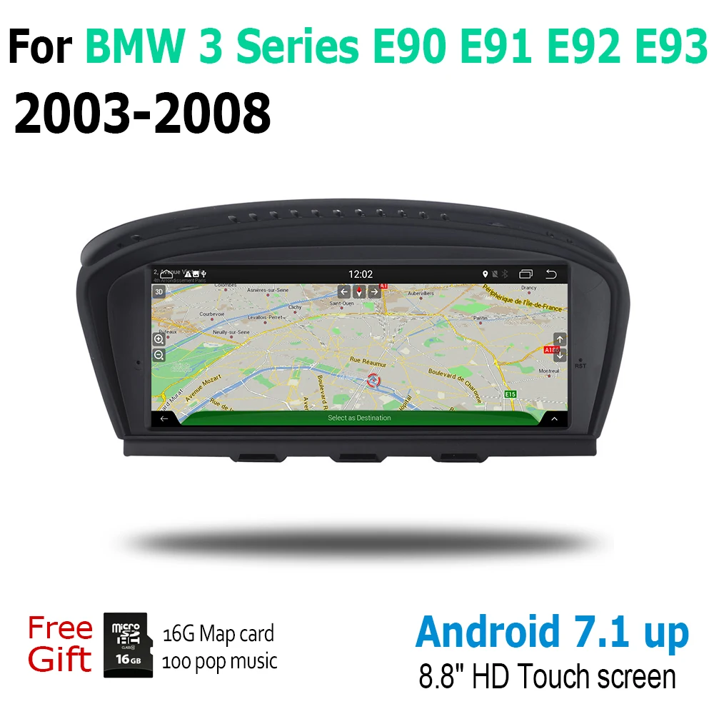 Автомобильный мультимедийный плеер на Android для BMW 3 серии E90 E91 E92 E93 2003 ~ 2008