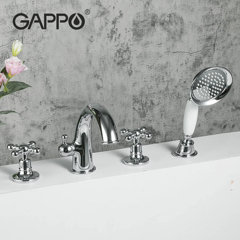 

GAPPO New Bathtub Faucet Waterfall Faucet Shower Bath Tub Mixer Deck Mounted Split Body Bathroom Faucets Mixer Robinet BaigG1189