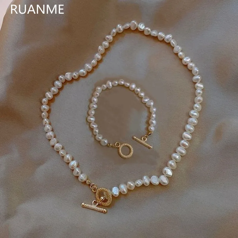 

RUANME2022 New Baroque Style Restoring Ancient Ways Of French Luxury Temperament Women Freshwater Pearl Necklace